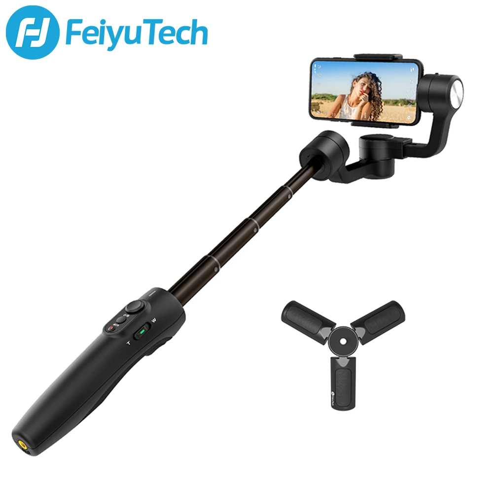 Ручной Стабилизатор FeiyuTech Vlog Pocket 2 селфи Палка для смартфонов iPhone 12 11 plus XS XR Samsung S20