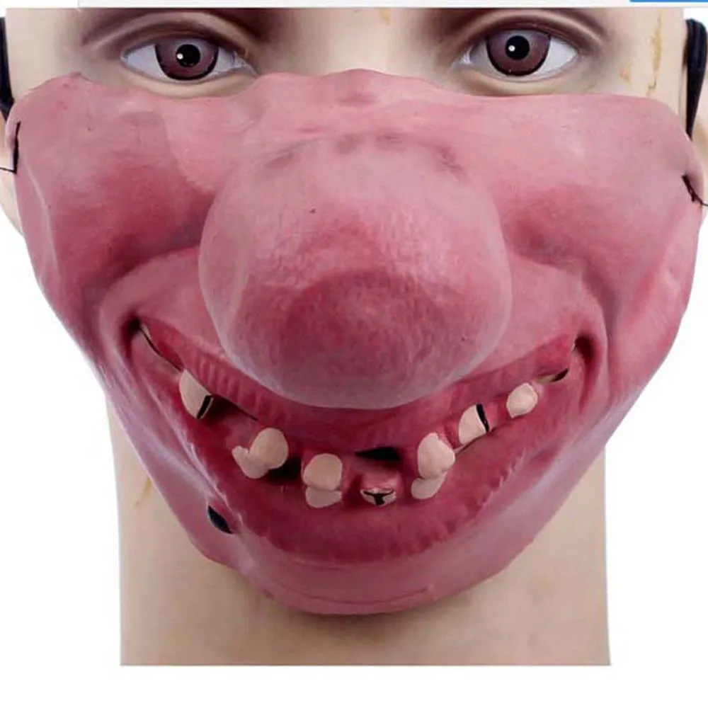 Забавный взрослый вечерние маска латексная клоун Косплэй половина уход за кожей