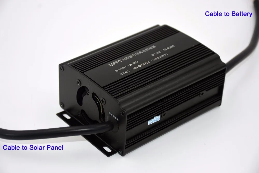 Солнечный контроллер заряда 10~ 400 Вт, DC12-50V boost до 48 В/60 в/72 в, ампер/напряжение двойной дисплей, для электрического велосипеда, трехколесный велосипед