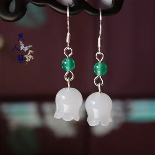 Индивидуальные бусины из серебра 925 пробы натуральный изумруд магнолия