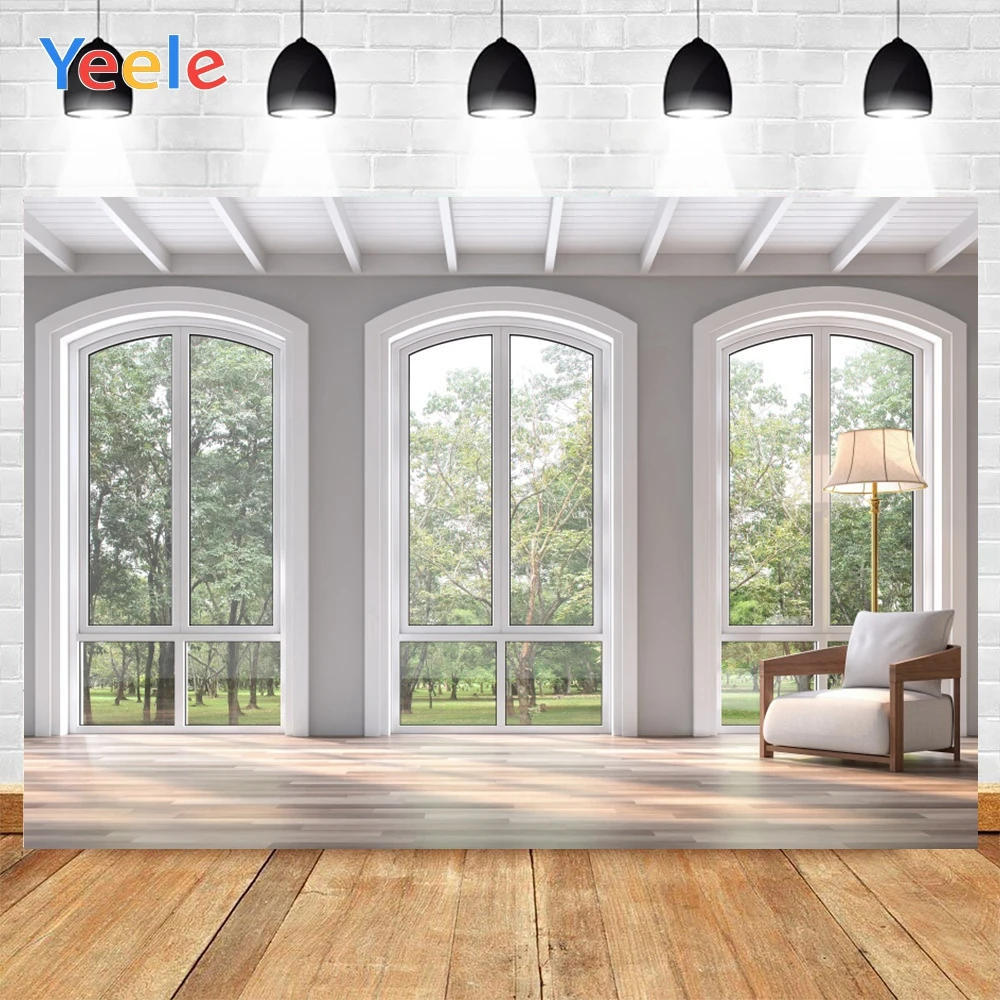 Фон для фотосъемки Yeele с изображением белого дивана окна фермы солнечного света