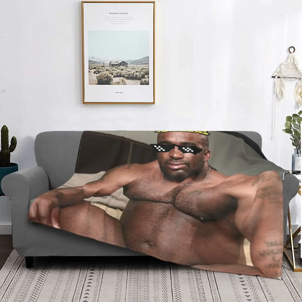 

Dicks Out-Manta de Anime para niños, a cuadros para cama colcha, funda de sofá, 165