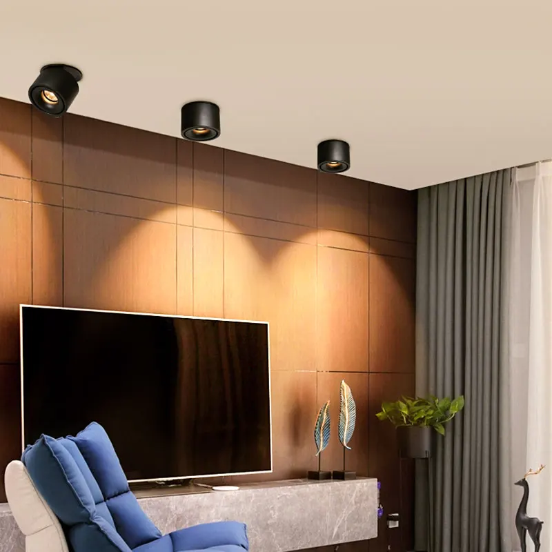 Регулируемая Встраиваемая Светодиодная лампа в скандинавском стиле Точечный