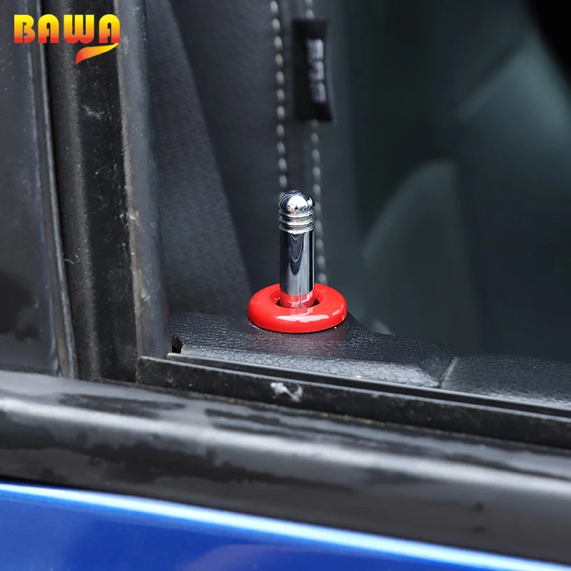 BAWA ABS Car Stickers Door Lock Bolt Decoration Ring Cover Accessories for Dodge Ram 1500 2010-2017 | Автомобили и мотоциклы