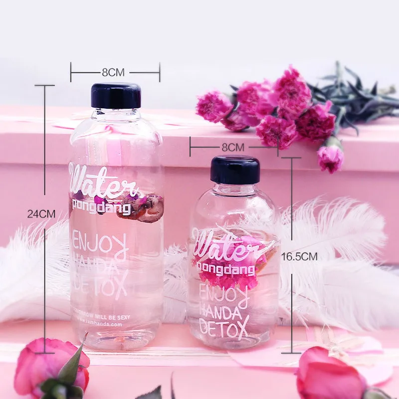 1000 мл 600 стеклянные бутылки для воды спортивные девочек и студентов креативная