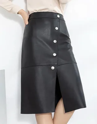 2021 New Fashion Real Genuine Sheep Leather Skirt G6