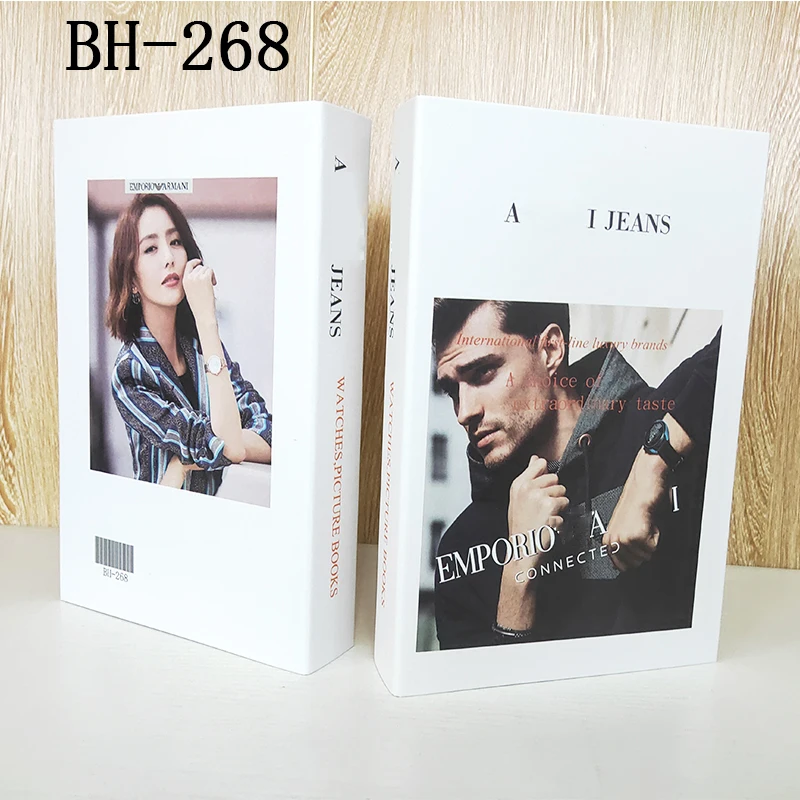 

2021 New Fake Books Decoration for Home Decorative Modern Simulation Fashion Luxury Storage Box Decor Club Hotel Room Model