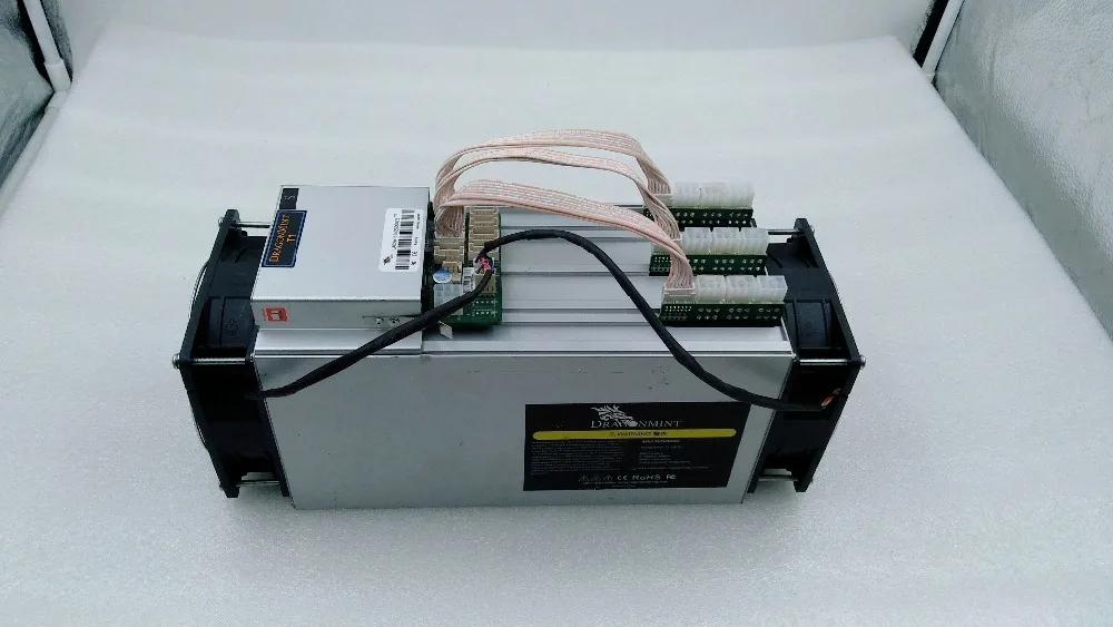 Старый 80-90% б/у BTC BCH miner INNOSILICON Dragonmint T1 15TH/s низкое энергопотребление, чем Antminer S9i, эффективный чип