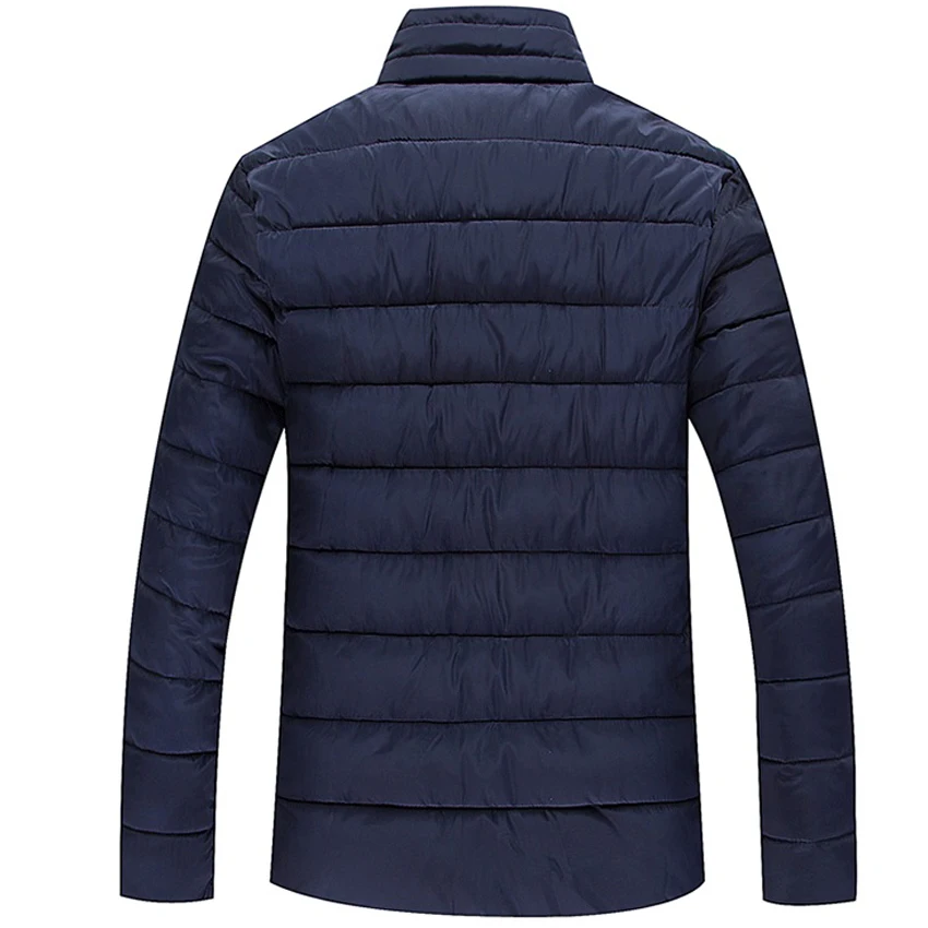 2019 Зимняя парка мужская куртка и Одежда большого размера зимние куртки синий