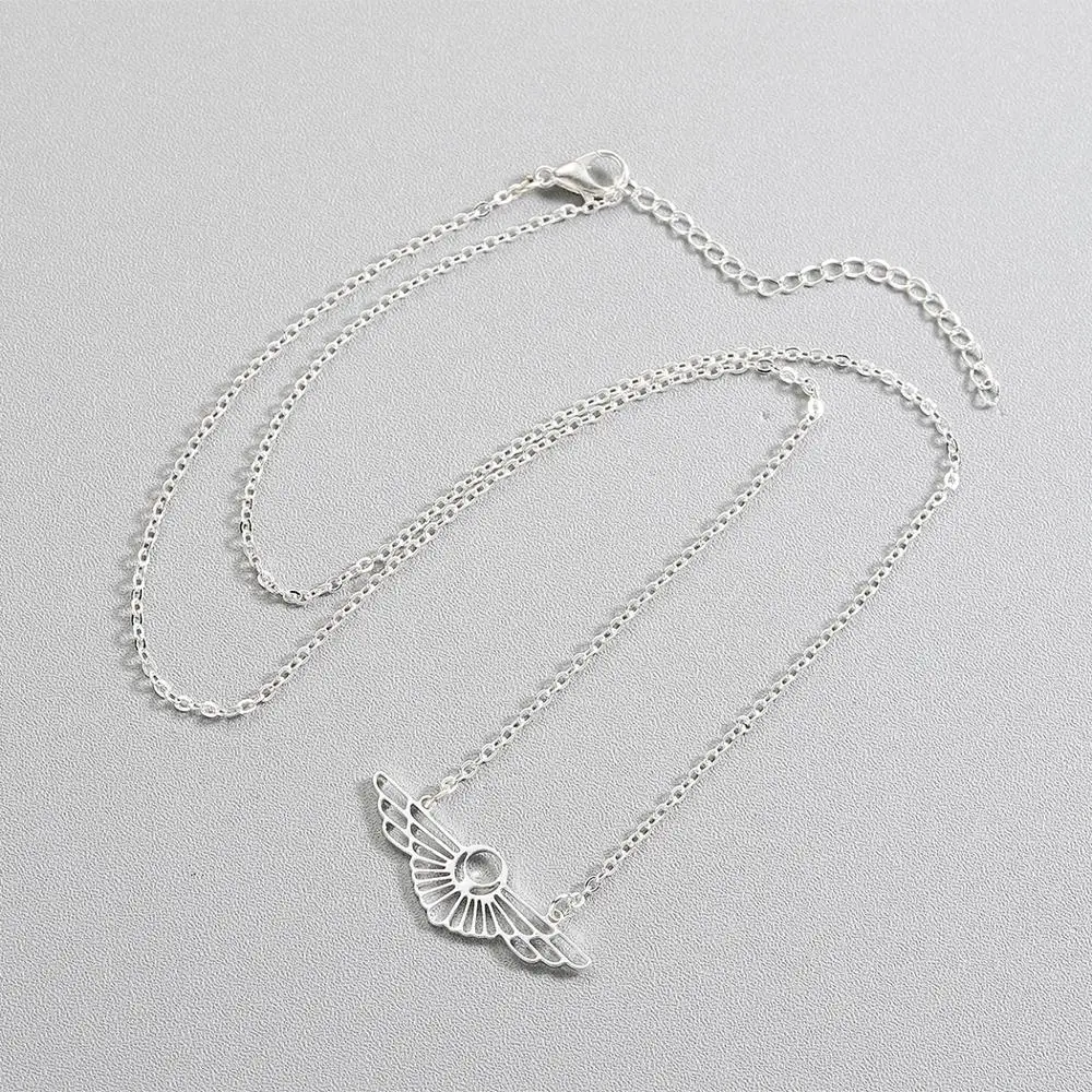 Чандлер полые оригами крыло Чокер Заявление Ожерелье Женщины нержавеющие