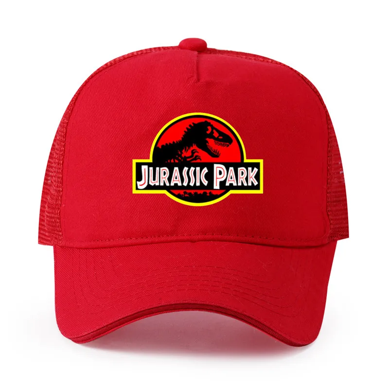 High quality pure cotton Men Jurassic Park Logo Printed Baseball cap Fashion Style women | Аксессуары для одежды
