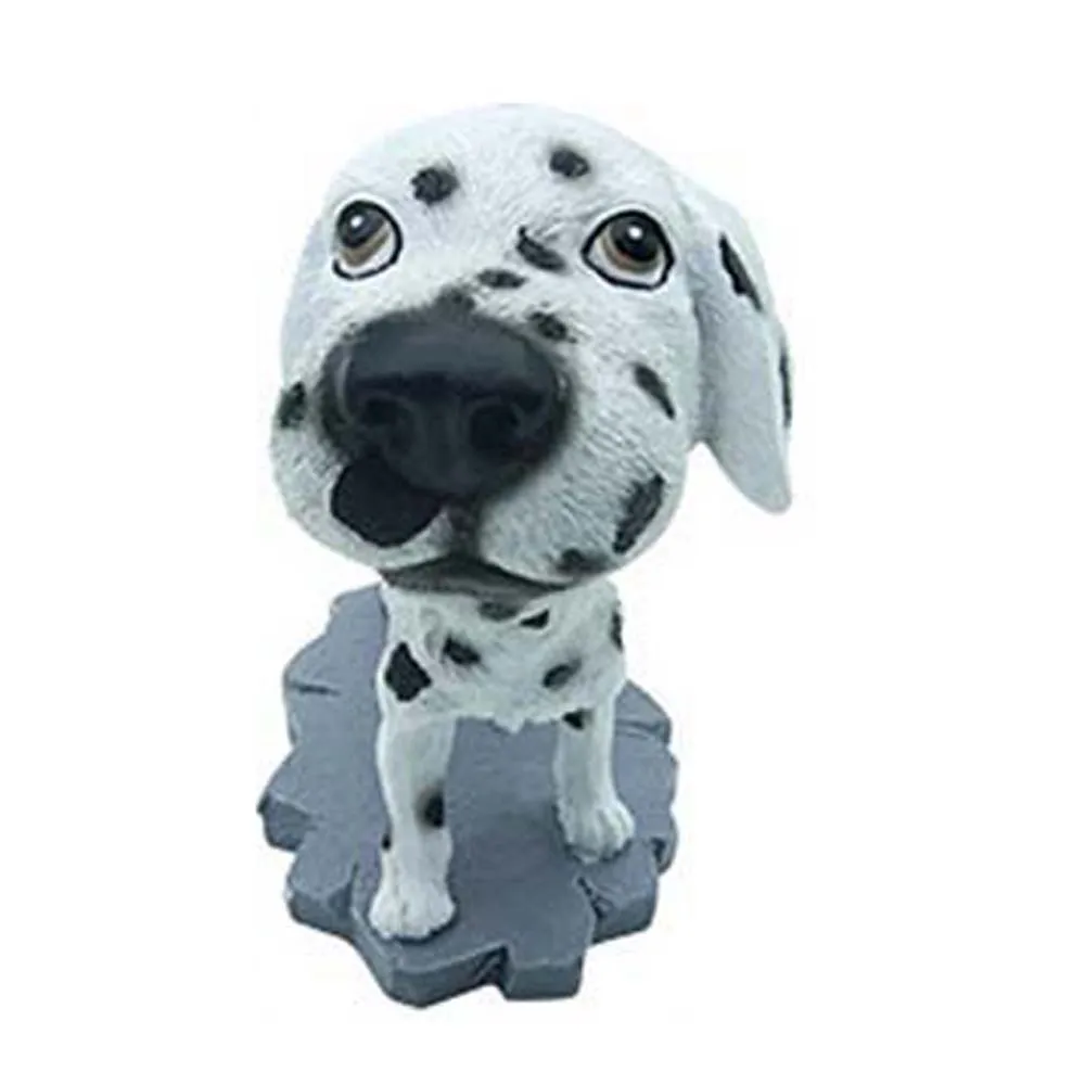Животные качающиеся анимированные поплавок Танцующая игрушка Ornements de jouets dans la voiture Декор автомобиля кивая Смола щенок собака#0