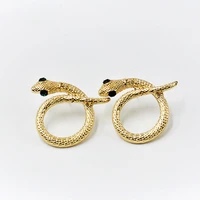 fashion punk snake earrings for women vintage gold metal animal stud earrings set cute jewelry bar gifts hip hop g35