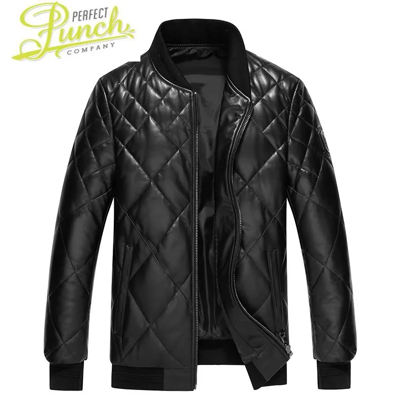 

Jacket Winter Genuine Leather Real Sheepskin Coat for Men 90% Duck Down Jackets Short Coats MG-1807092 MY1815