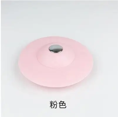 Розовый 1 шт. кухонный пресс отскок закрытый силиконовый трап дезодорант для ванной комнаты анти-засорения пластиковая Раковина фильтр Слива core lw0105348 - Цвет: Розовый