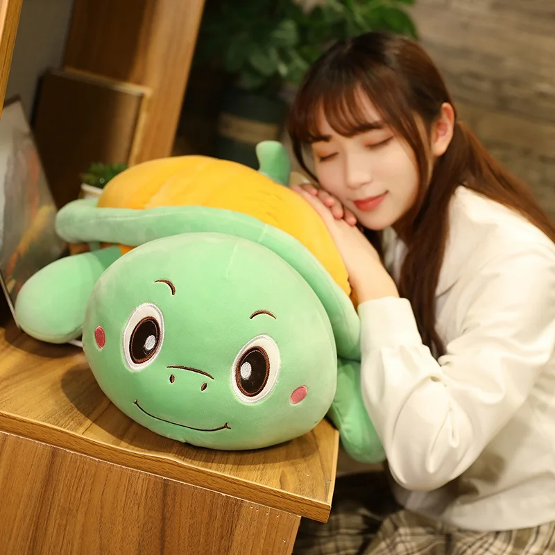 

Huggable Cute Tortoise Plush Toy Soft Stuffed Cartoon Sea Animal Doll Nap Pillow Cushion Birthday Christmas Gift For Boys Kids