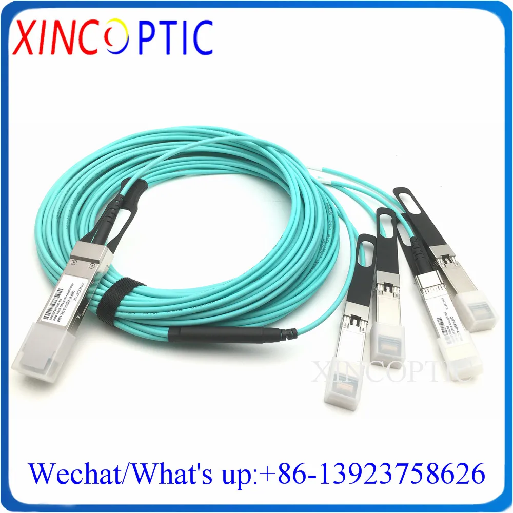 40G QSFP до 4*10 SFP + AOC 30 м 35 40 OM3 MPO оптический кабель совместимый 4x10G волоконно-активный