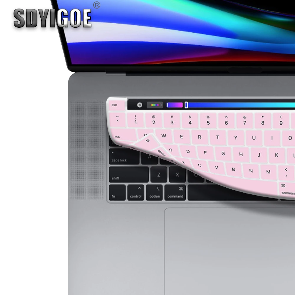 

Защитная пленка для клавиатуры macbook pro 16, силиконовый цветной чехол для клавиатуры, сенсорная панель 16 дюймов, A2141