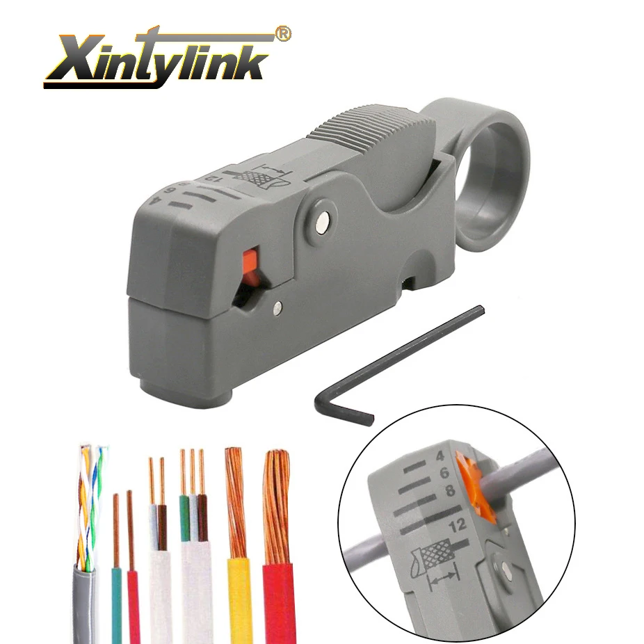 Инструмент для зачистки кабеля ethernet xintylink rj45 cat5 cat6 сетевой ручной инструмент