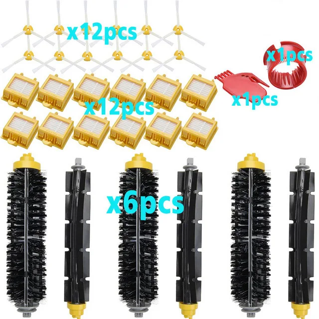 

Top Quality Hepa Filter Bristle & Flexible Beater Brush side brush spare Kit for iRobot Roomba 700 Series 760 770 780 790