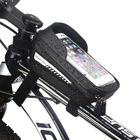 cycling bicycle bike head tube handlebar cell mobile phone bag case holder screen phone mount bags case for 6 5in