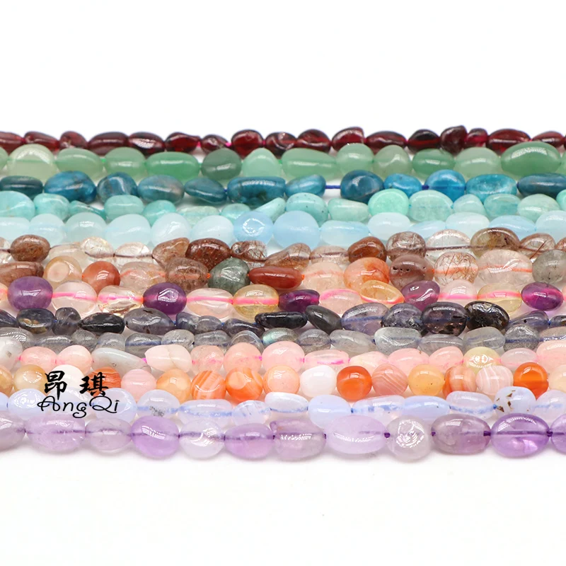 Fashion natural Jewelry amorphous Deep Blue Lapis Lazuli stones beads 6x8mm 8x10mm DIY men and women bracelet necklace | Украшения и