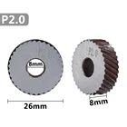 Накатное колесо для токарного станка по металлу, 2 шт., 2,0 мм, грубая Диагональ