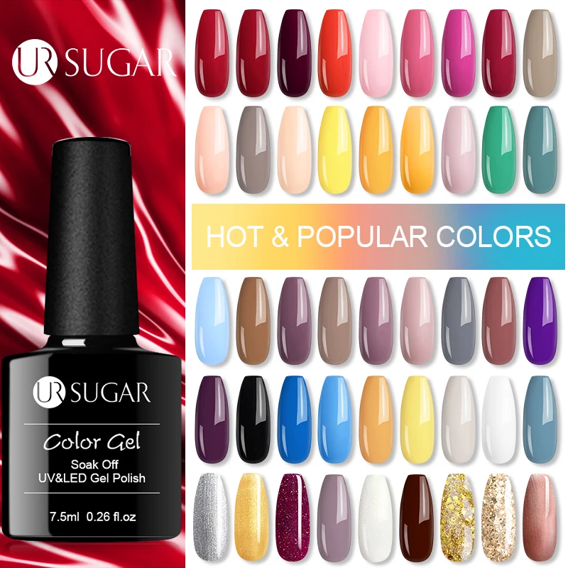 UR SUGAR стеклянная бутылка для геля лак ногтей матовый эффект впитывающий УФ