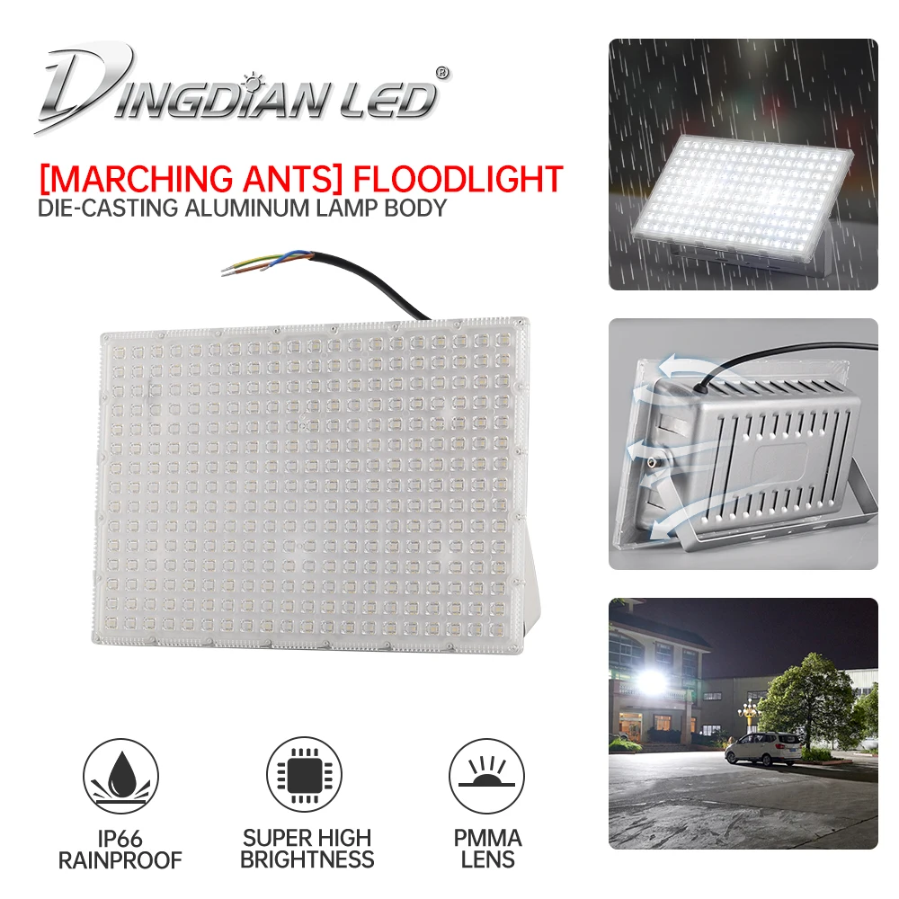 

LED Floodlight spotlight outdoor lighting Aluminum IP66 AC220V Waterproof 50W/100W/200W LED Flood Light for Garden Wall Lamp