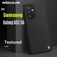 for samsung a52 5g case nillkin textured nylon fiber durable non slip shockproof phone back cover for galaxy a52 capa