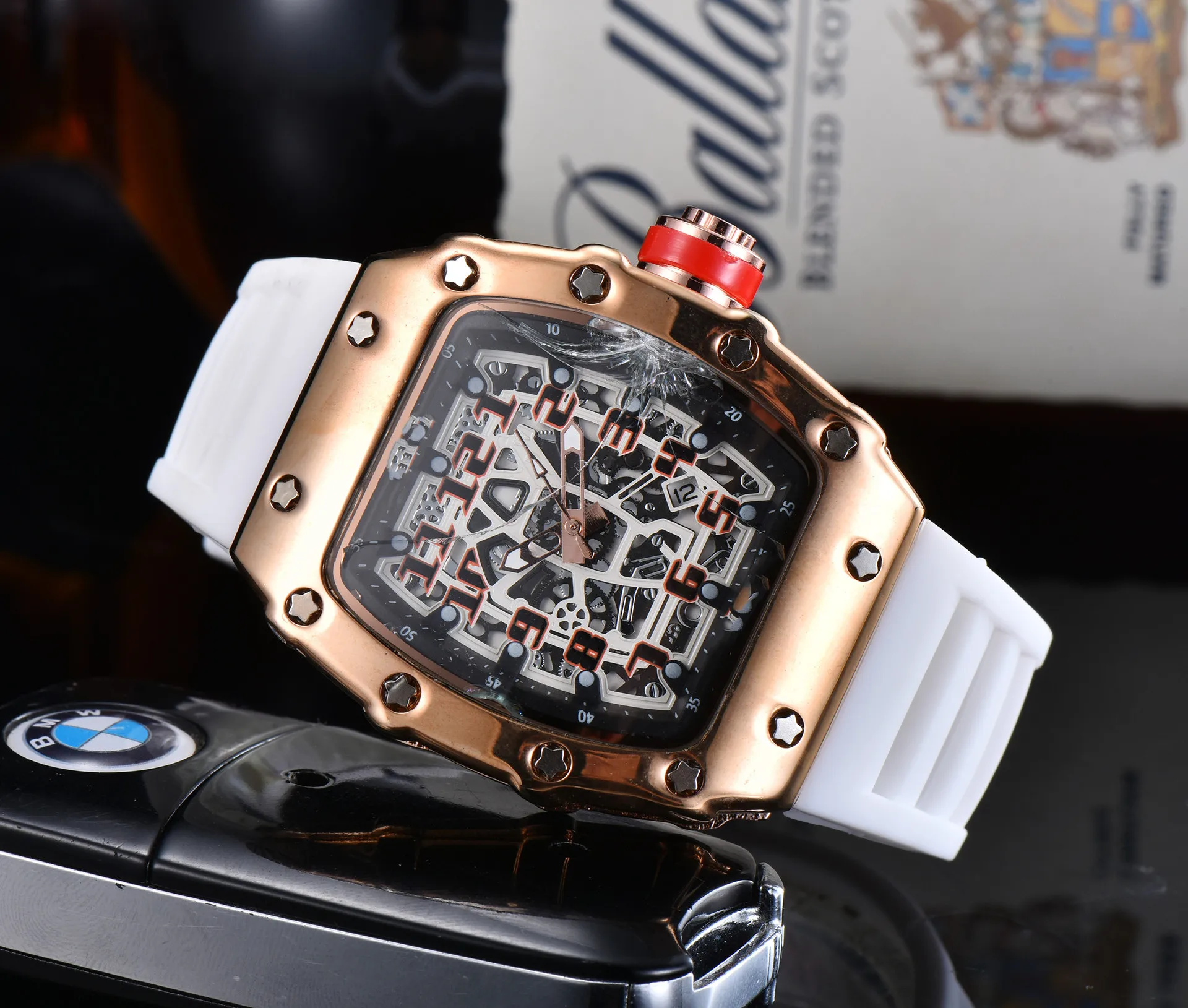 

Men's Watch Brand Watch Quartz Watch Men's Watch Fashion Men's Watch Steel Band Watch Casual Watch Calendar Watch Belt Watch