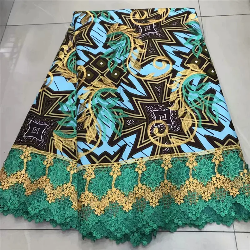 Модный дизайн 100% хлопок водорастворимые кружевные ткани смешанный воск Анкары