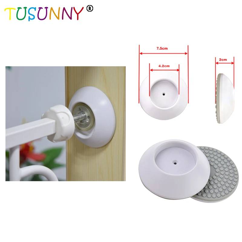 Tusunny 2 шт./компл. Детская безопасность заборов буфера нескользящее покрытие гарантируют защиту стены чашки Детские Давление двери охранник аксессуары для ванной комнаты настенное защита поверхности