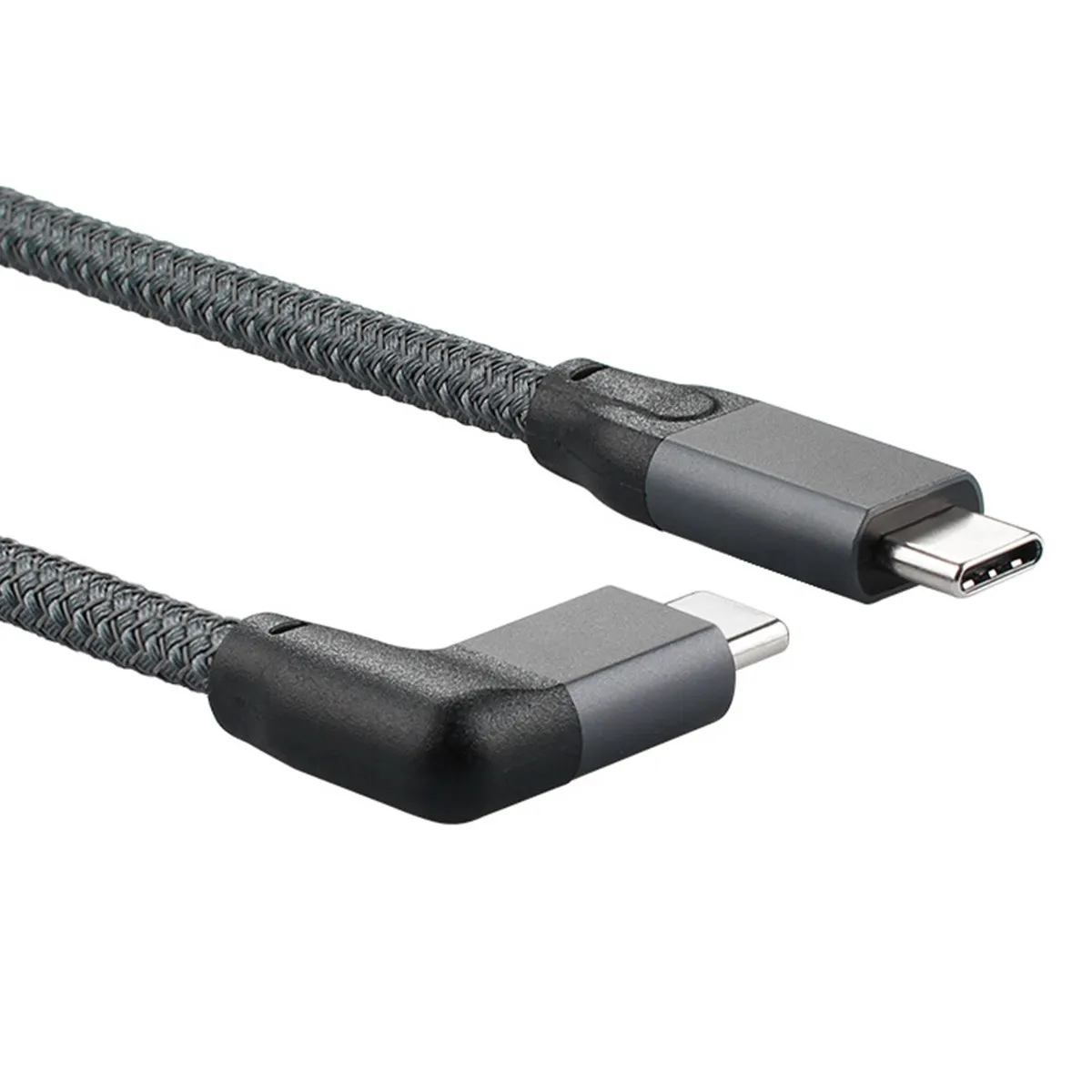 

90 Degree Left Right Angled with E-marker 10Gbps USB-C USB 3.1 Type C Gen2 Male Data Video 100W Cable