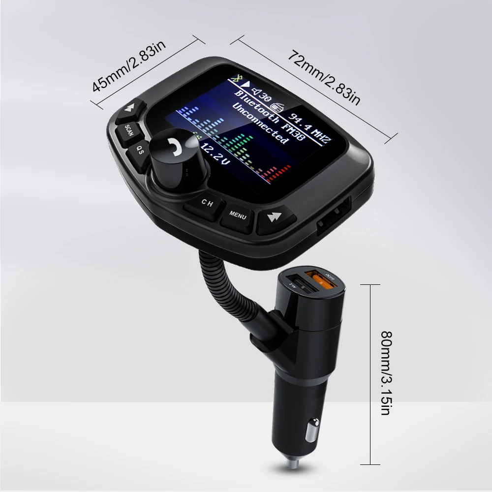 Многофункциональный Bluetooth автомобильный тансмиттер Автомобильный MP3 плеер 5 В/2 4
