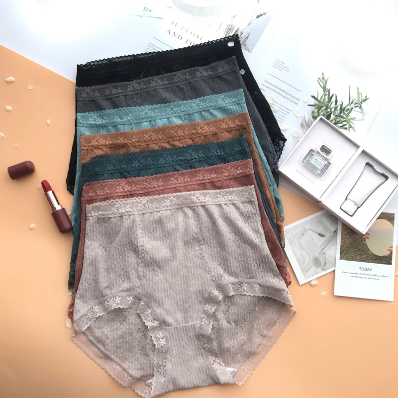 

Cotton Briefs Women's Underwear Sexy Lingerie Breeches Briefs Sexy Underwear For Girls Lace Comfortable Breathable Panties