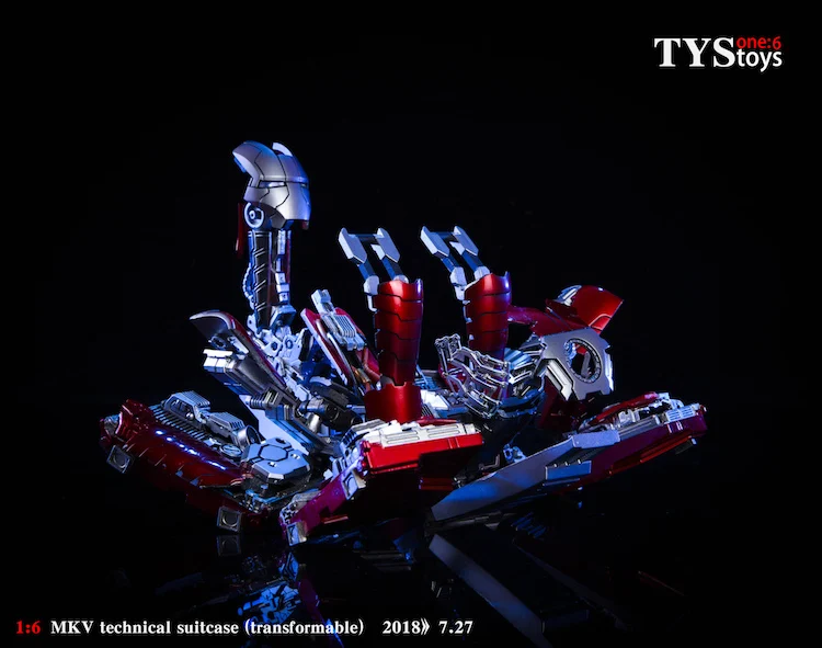 TYStoys 1/6, Мстители, Железный человек, сцена, аксессуар, чемодан, броня, MK5, шарнир, Movabe, фигурка, модель, набор