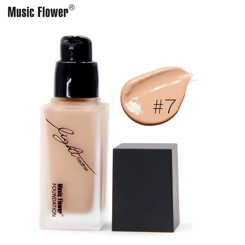 

Moisture Liquid Foundation Light Feather Nourishing Professional Lazy Face Foundation Cream Full Coverage Beauty Maquillaj TSLM1
