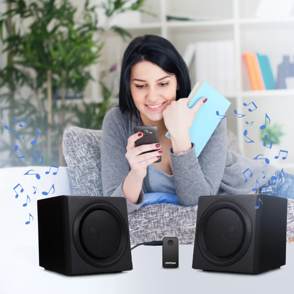 Mpow MBR1 Мини Bluetooth 4 0 приемник динамик беспроводной адаптер 3 5 мм выход для