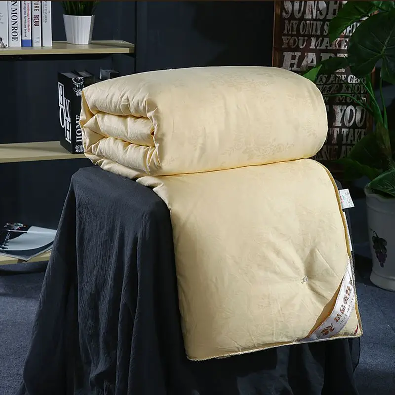 Зимнее и осеннее толстое шелковое одеяло из 100% шелка качественное удобное