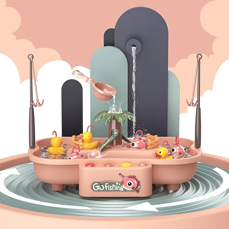 

Baby Bathing Toy for Toddlers 13 24 months Montessori Fishing Board Game Bath Toys For Kids Boys Girls Water Table Musical Gifts