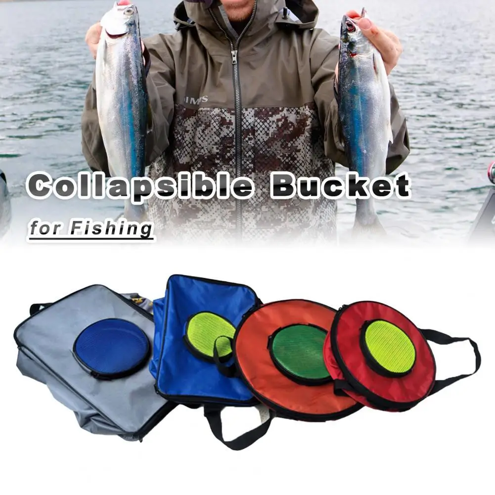 

Collapsible Bucket Easy to Carry Storage Bucket Durable Collapsible Useful Multifunctional Storage Bag