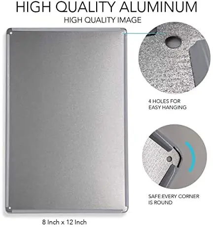 

Funny Bathroom Quote Metal Tin Sign Wall Decor - Vintage Hello Sweet Cheeks Giraffe with Flowers Tin Sign 8x12 Inch