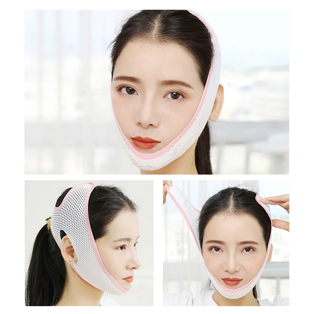 Women Reduce Double Chin Thin Face Anti Wrinkle Slimming Bandage Facial Massager Face-Lift Belt |