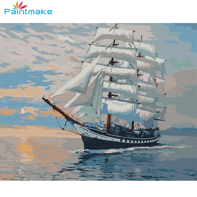 Набор для рисования по номерам на холсте Морской пейзаж|diy painting|painting diydiy canvas painting |