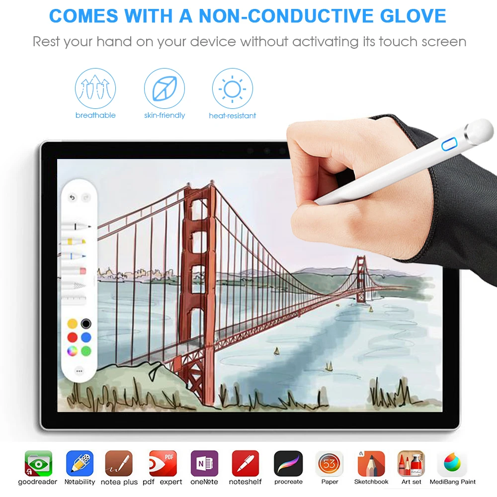 Стилус Touch для Apple Pencil iPad Pro air 2 3 Mini 4 стилус Samsung Huawei Tablet iOS/Android Mobile Phone | Компьютеры и