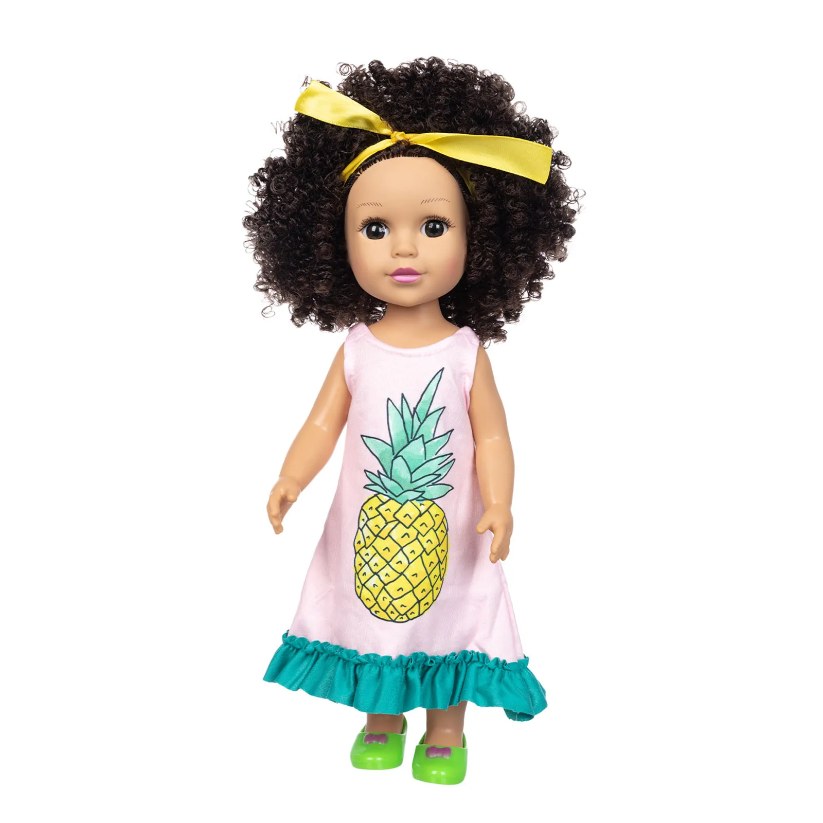 

Curly Hair Cute Doll Simulation Cute Curly Hair Doll 35CM Baby Toy Early education puzzle birthday Explode gift toy