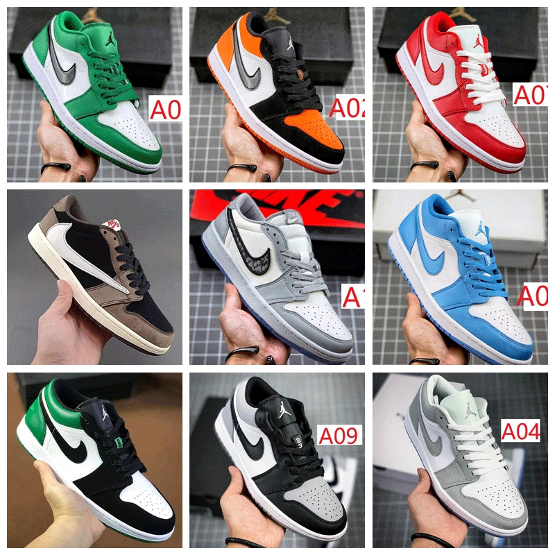 

Мужские и женские кроссовки в стиле ретро Traviss cints x Air 1 High OG 1s Cactus Jack