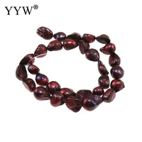 11 12mm coffee color natural freshwater pearl beads deep red loose pearls bead diy accessories for jewelry making hole 0 8mm