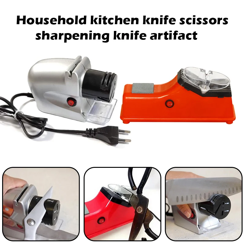 

Knife Scissor Sharpening Double Head Fine Grinding Blade Tools USB Electric Knife Sharpener Adjustable For Kitchen Knives Tool